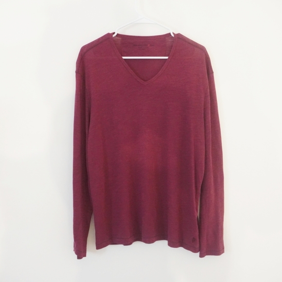John Varvatos Other - JOHN VARVATOS STAR USA V-Neck Long Sleeve T-Shirt